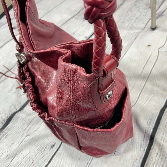 Brighton Red Leather Hobo Bag - Picture 6 of 10